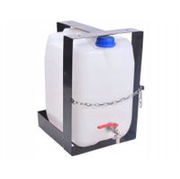 Wassertank 20l mit Hahn, Wasserkanister Wasserbehälter Kanister Wasser Behälter plus Wassertank Montagekorb, Kunststoff