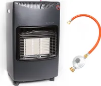 Infrarot Gasheizung / Gasofen mit Keramik-Brenner 4,2 kW mit Sauerstoffmangelsicherung, Zündsicherung und Piezozündung (Gas Heizung) …