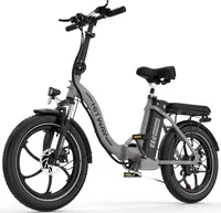 HITWAY 20" Fat Tire E-Bike Klappräder,250W/36V/12Ah,Max.Reichweite bis zu 35-90km , Heckmotor 432 Wh, Off-Road mit Shimano 7 Gängen,Herren Damen