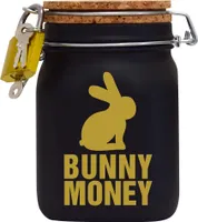 Spardose Geld Geschenk Ideen Bunny Money Schwarz Gold Größe L 1 Liter
