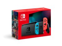 Nintendo Switch Konsole, mit verbesserter Akkuleistung, Farbe Neon-Rot/Neon-Blau