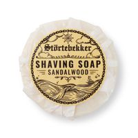 Störtebekker® Premium Rasierseife Sandelholz 70g - Handgefertigte Seife für ergiebigen Rasierschaum - Perfekt für Rasur mit Rasierhobel & Messer