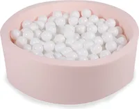 Angelove Bällebad Für Kinder - 90X30cm Hellrosa - mit 200 7Cm Bälle: Alles Weiß
