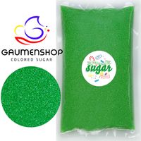 Bunter Zucker Grün - Froschgrün 1kg