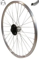 REDONDO 28 Zoll Hinterrad Laufrad Felge Silber Disc + 7 fach Shimano Kassette