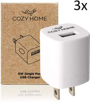 CozyHome Travel Plug Reise-Adapter - USB Reise-Stecker für die USA, China & weitere Länder | Mini US-Stecker Adapter Typ A (3x Reiseadapter)