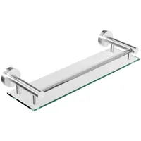 Aquamarin® Glasablage für Bad - Wandmontage, B 50cm, inkl. Montagematerial, einfache Montage - Badablage, Bad Accessories
