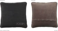 JOOP! UNI-DOUBLEFACE  Kissen 50x50 cm, Rauch-Graphit