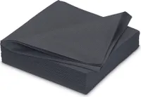 Servietten stoffähnlich 40x40cm in  25 Stück, Farbauswahl:schwarz 030