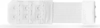 BH Verlängerung ( 3er Pack ), flexible Erweiterung für BH's - Elastischer Bra Extender 2 Haken, Ösen - 9,5cm x 2,5cm ( Weiß ) - BH-Verlängerer