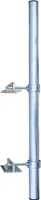 PremiumX Klemmhalter 100cm Ø 48mm Mast Stahl SAT Geländerhalter Antenne Befestigung Zaunhalter Halterung für Satelliten-Schüssel