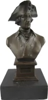 Bronzefigur, Bronze Büste Friedrich der II der Große, König in Preussen