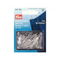 Stecknadeln silberfarbig 15 g 0,50 x 30 mm
