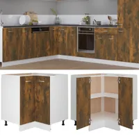vidaXL Küchenschrank Lyon Räuchereiche 75,5x75,5x81,5 cm Holzwerkstoff