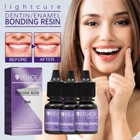 3 Stück Zahn Edelstein Bastelsetskleber für Zähne, Bastelsets für Reflektierende Zahnverzierungs-Dekoration(7ml*3)