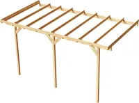 Wood & Play Dřevěný nástěnný garážový přístřešek - 300x604cm