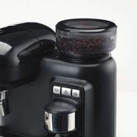 Ariete MODERNA Siebträger-Espressomaschine mit Mahlwerk schwarz