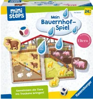 Ravensburger ministeps 4173 Unser Bauernhof-Spiel, Erstes Spiel rund um Tiere, Farben und Formen - Spielzeug ab 2 Jahre