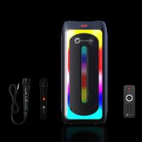 N-Gear Bluetooth Lautsprecher Juke808 mit 2x Mikrofonen und tollen RGB Lichteffekten