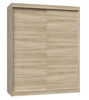 Kleiderschrank 160 cm mit Schiebetüren RANNO 4 – Eiche sonoma