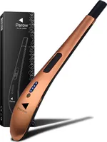 Wiederaufladbares langes elektrisches Feuerzeug - Rose Gold - Langlebiges Plasma-Feuerzeug - Geschenkbox inklusive - BBQ - Kerzen