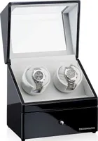 Designhütte - Watchwinder - San Diego 2 LCD čierny 70005-51