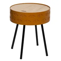 Truhen-Couchtisch "Shiro" senffarben - Atmosphera créateur d'intérieur