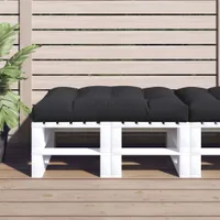 vidaXL Paletový polštář Black 120x80x12 cm Fabric