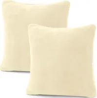 Doppelpack Comfortable Bezug 40x40 cremeweiß  Mikrofaser