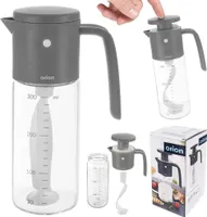 Orion Salatdressing Flasche zum Mischen von Olivenöl und Dressing manueller Ölmixer Olivenölflasche 350 ml