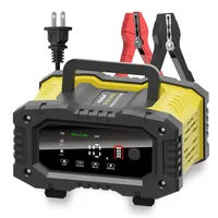 10-Ampere Kfz-Batterieladegerät, 12V und 24V LiFePO4/ Blei-Säure (AGM/Gel/SLA..) Batterieladegerät Automobil, Batteriewartung, Automatisches Intelligentes Ladegerät für LKW Boot Motorrad