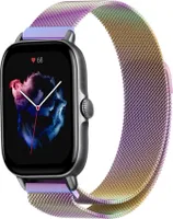 Strap-it Milanese Armband - Kompatibel mit Amazfit GTS 3 Armband Ersatzarmband Edelstahl - Armband mit Magnetverschluss - Hochwertiges Material - für Smartwatch 20mm Armband Bunt
