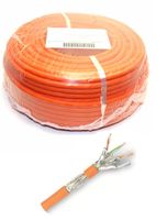 25 m CAT. 7 Verlegekabel Netzwerkkabel LAN Kabel orange