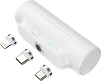 ANTCOOL Magnetic Power Bank 3-in-1 Kleine tragbare mobile Power Bank Geeignet für Android, Type-c, Apple