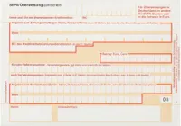 mashpaper SEPA Überweisungsträge 500 Stück 15 cm x 4 1/6 Zoll BG326211