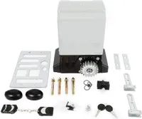 Elektrischer Schiebetürantrieb 600Kg Garagentoröffner Toröffner Set Automatic Sliding Gate Opener Mit 2 Fernbedienung Für Schiebetür 370W