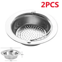 2pcs Abflußsieb Ablaufsieb Haarsieb Filter für Küche Dusche Waschbecken