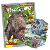 Dinosaurier Edition 2022 Starter Sammelalbum + 50 Sticker ohne Doppelte