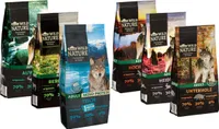 Dehner Wild Nature Hundefutter Probier-Set, Trockenfutter getreidefrei / zuckerfrei, für ausgewachsene Hunde, Fisch / Wild / Ente / Pferd / Kaninchen, 6 x 1 kg (6 kg)