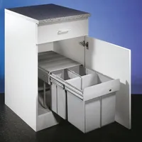 WESCO 787821-85 Třídič odpadu 32 (2x8 + 16) litrů TRENTA 6 od šířky skříně 40 cm