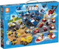 Forange FC3863 Baumaschinen 30 in 1 Klemmbausteine 634pcs Spielzeug Bausatz-NEU-OVP