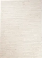 Teppich Wohnzimmer Kurzflor Modern Muster Einfarbig Uni Weiß 300 x 400 cm ( t006a-cream )
