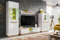 Wohnwand Fame Anbauwand, TV-Lowboard, Vitrine, Wohnzimmer-Set, Modern Design