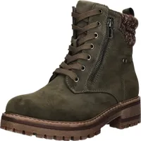 BOXX Damen-Schnürstiefelette Dusty-Olive, Farbe:grün, EU Größe:39
