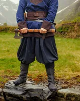 Wikinger Rushose Baumwolle Schwarz "Norman" XL