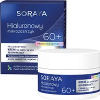 Soraya Hialuronowy mikrozastrzyk progresywny krem regenerujący 60+, 50 ml