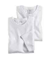 Olymp T-Shirt Doppelpack Rundhals Uni Weiß 0700/12/00, Größe: L