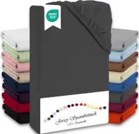 Jersey Spannbettlaken 140-160x200cm Anthrazit