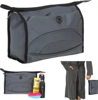 Kulturbeutel Kulturtasche groß Herren Männer Damen Elephant Colors Washbag Sport Reise Sauna Tasche 1290 Grau +b