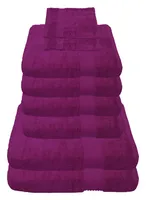 Julie Julsen Handtuch Set Fuchsia,Set:8 tlg. 2 Bade- 4 Handtücher + gratis 2 Waschhand..